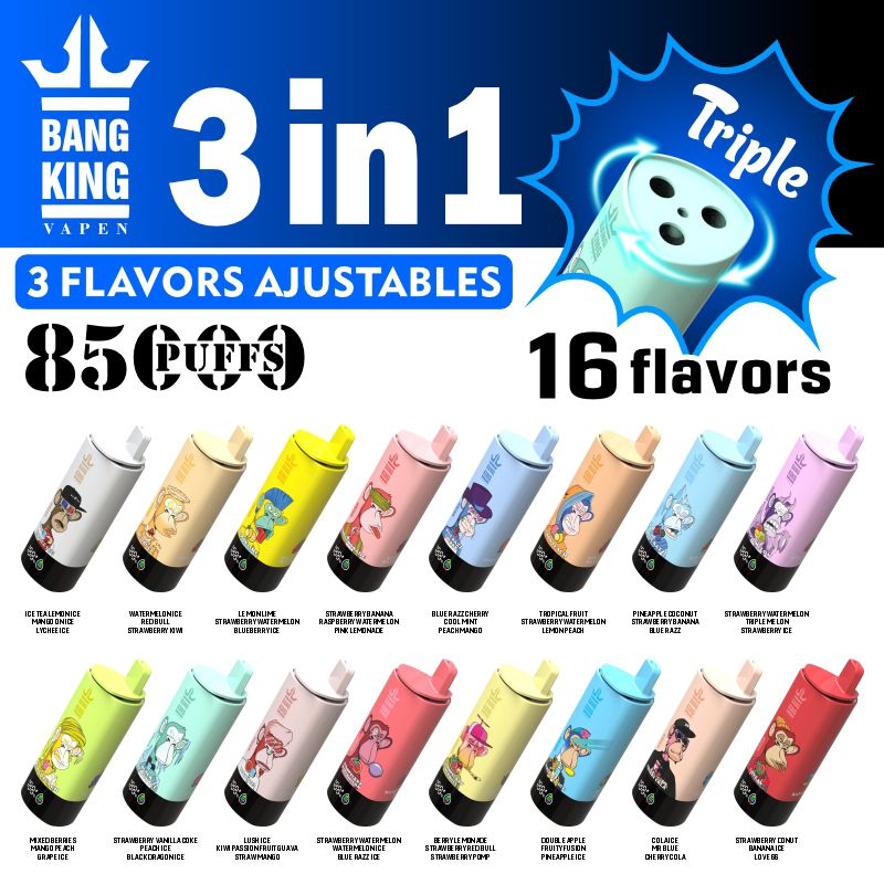 Bang King 85.000 puffs, 3 in 1