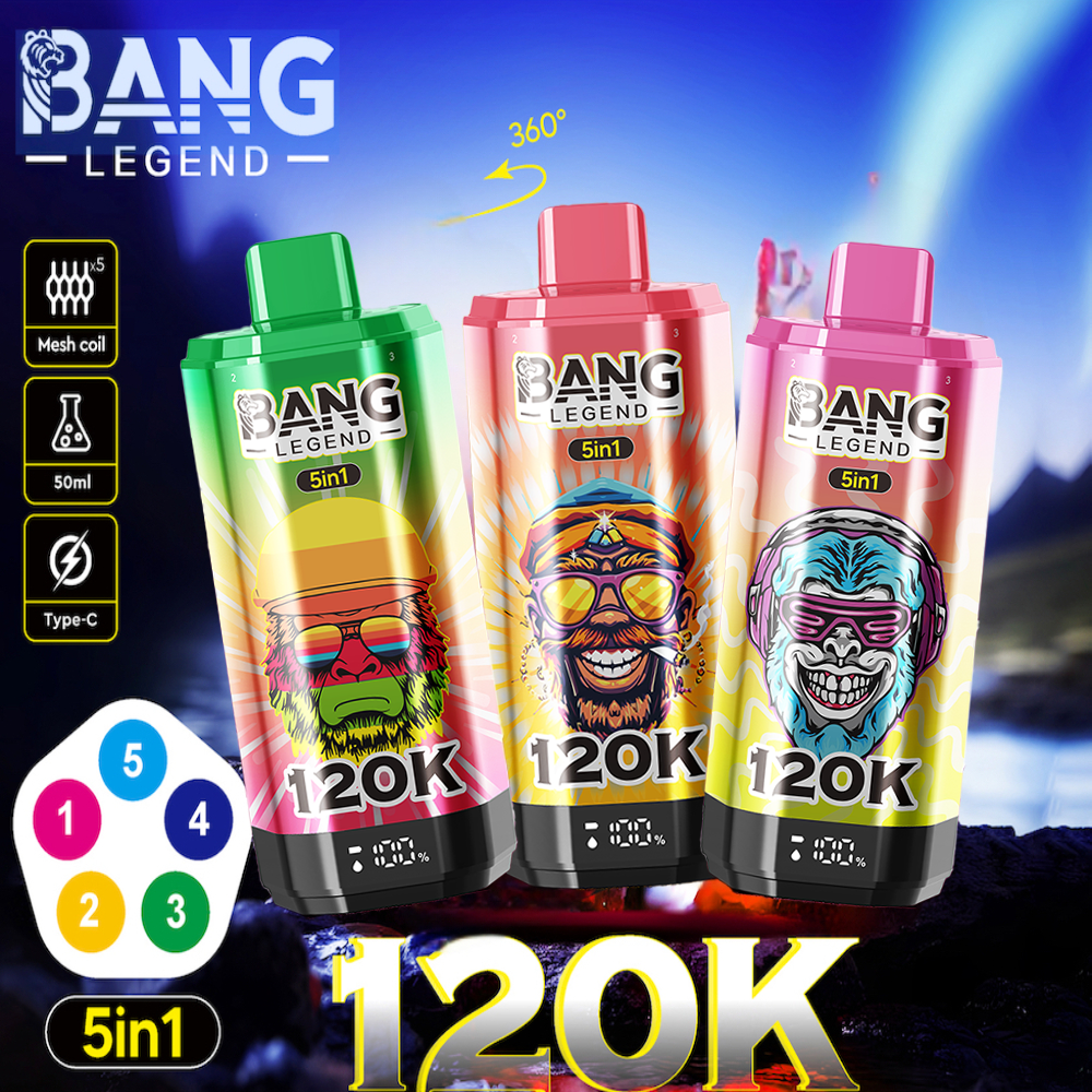 Bang Legend 120.000 puffs, 5 in 1